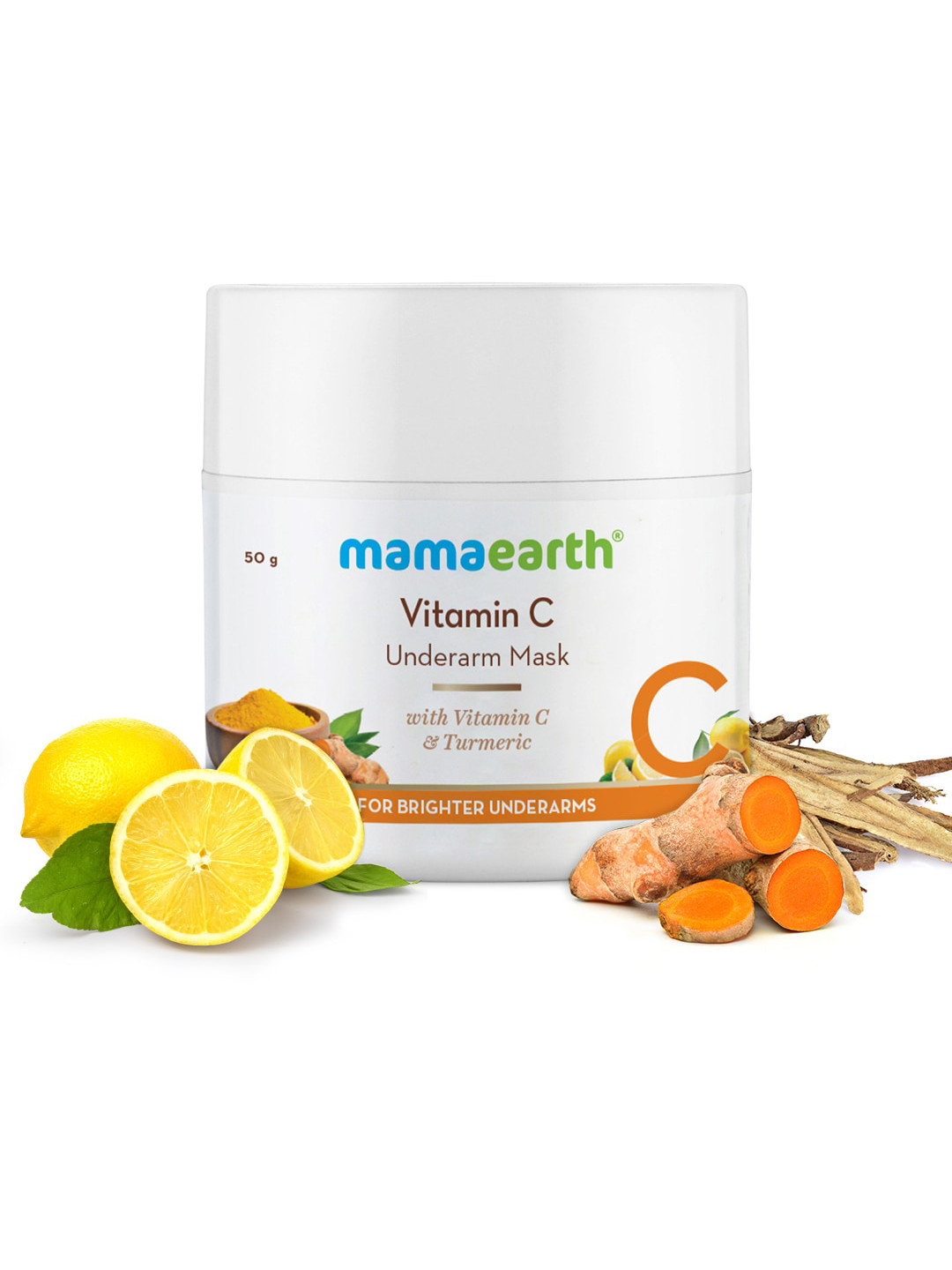 

Mamaearth Vitamin C Underarm Mask with Turmeric 50 g, White