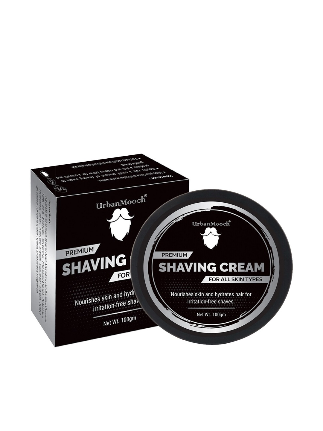 

UrbanMooch Premium Shaving Cream 100 g, Black