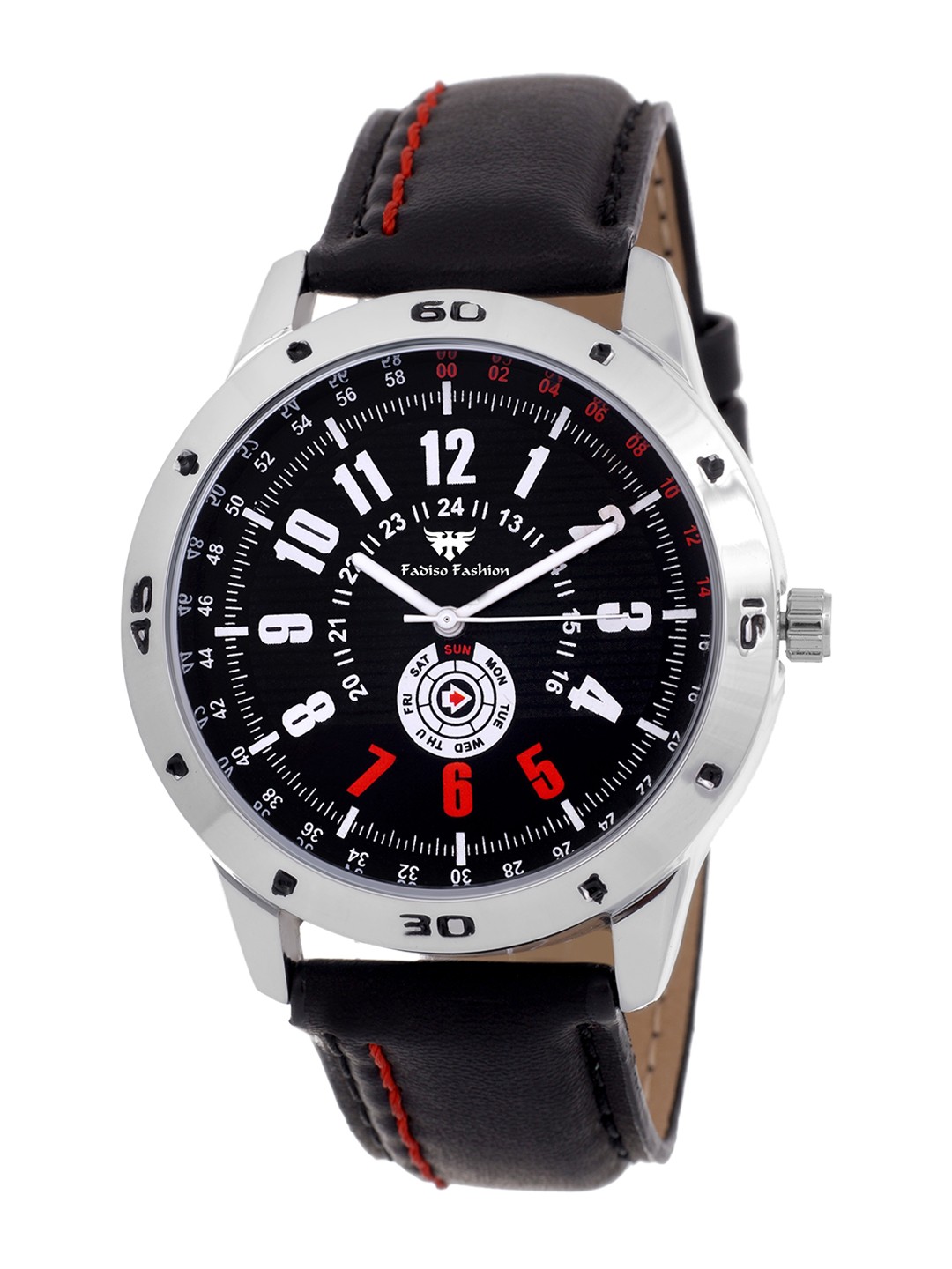 

Fadiso Fashion Men Printed Dial & Straps Analogue Watch FF-11930 Black