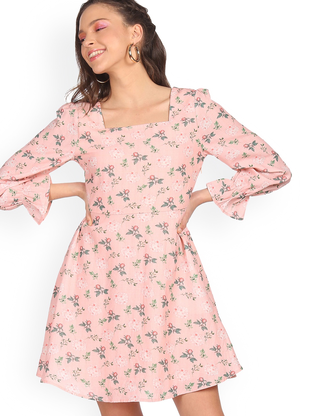 

Sugr Pink Floral Dress