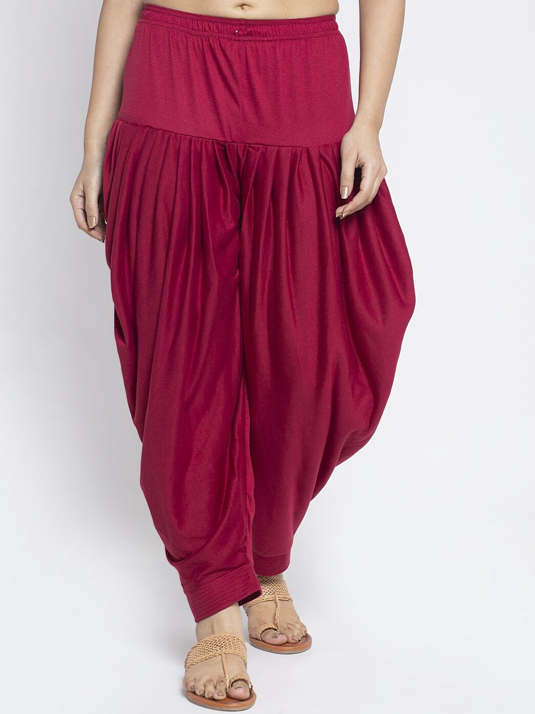 

GRACIT Women Maroon Modern Lycra Patiala Salwar