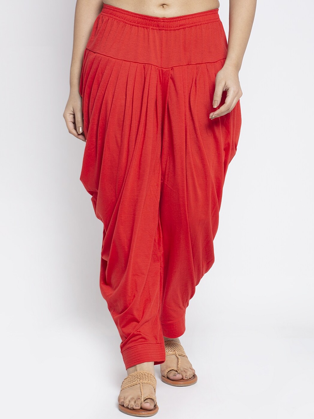 

GRACIT Women Red Solid Modern Lycra Loose Fit Salwar
