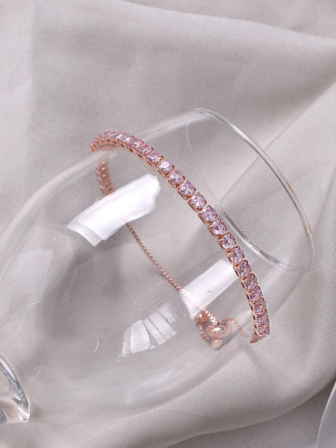 

JOKER & WITCH Women Gold-Toned & Pink Wraparound Bracelet