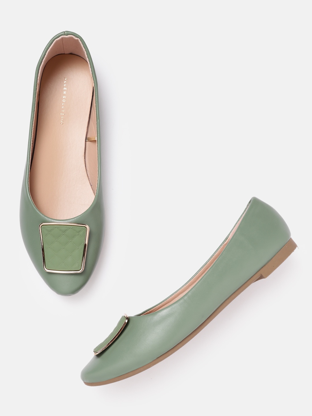 

Allen Solly Women Green Solid Ballerinas