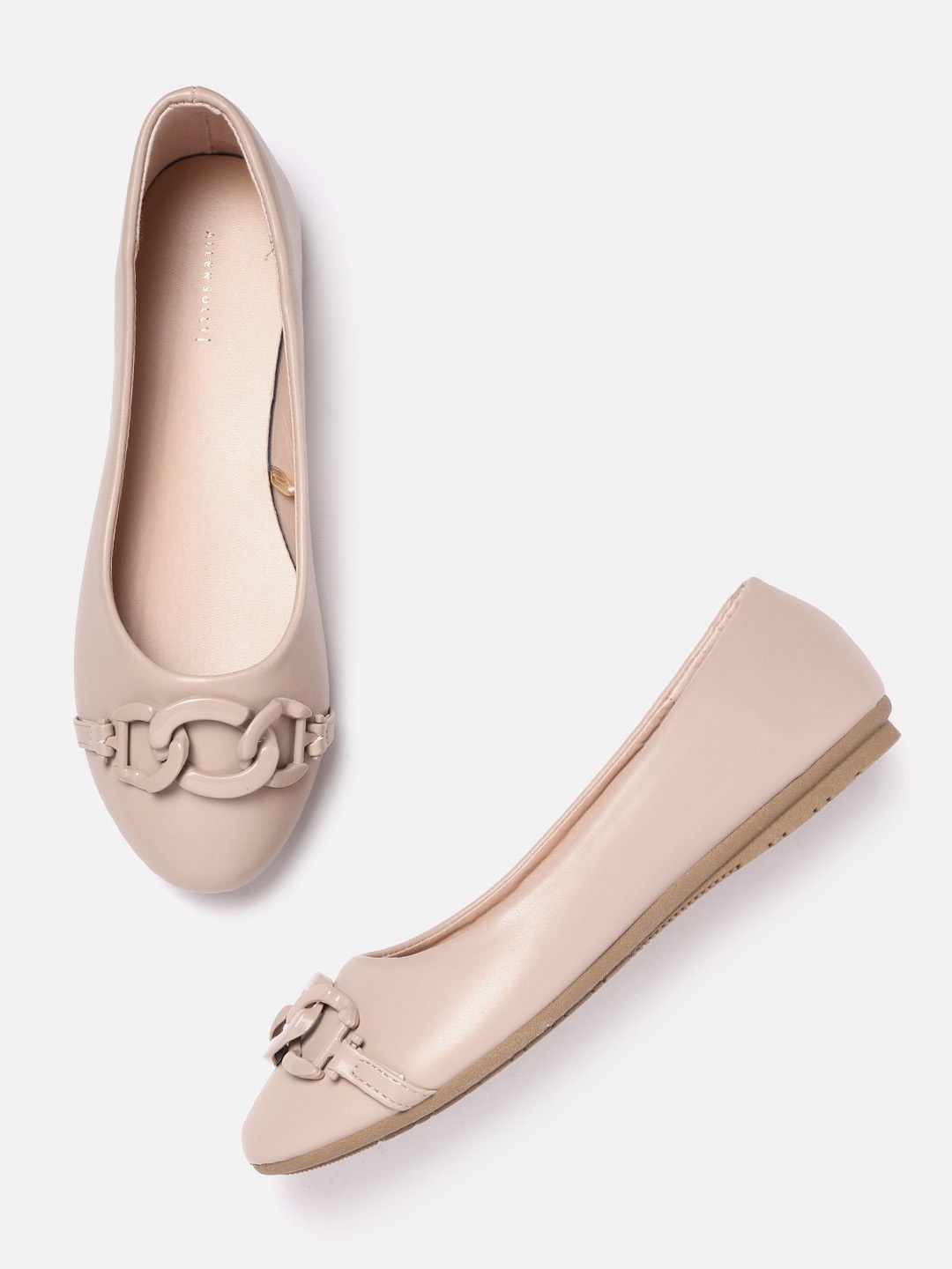 

Allen Solly Women Beige Solid Ballerinas