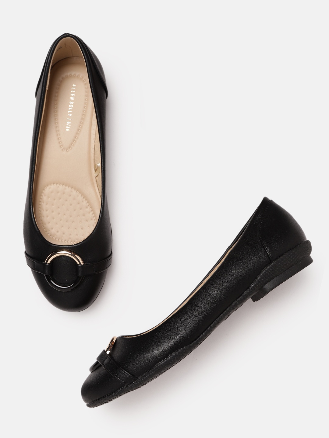 

Allen Solly Women Black Solid Ballerinas