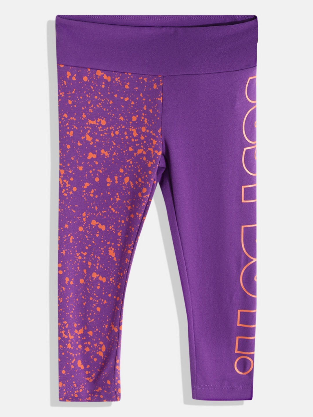 

Nike Girls Purple Geometric Printed NKG Splatter Graphic Tights