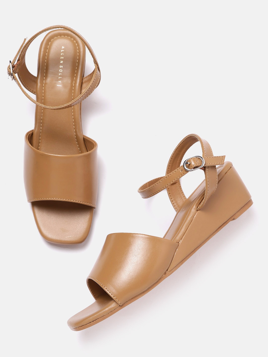 

Allen Solly Women Camel Brown Solid Wedges