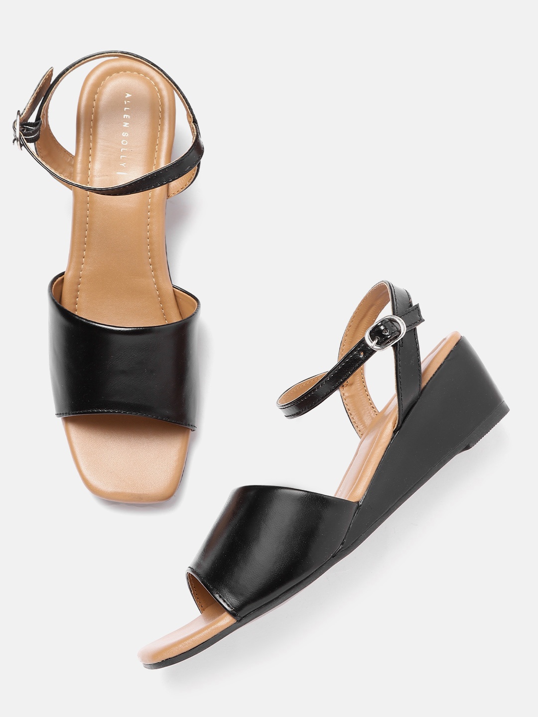 

Allen Solly Women Black Solid Wedges