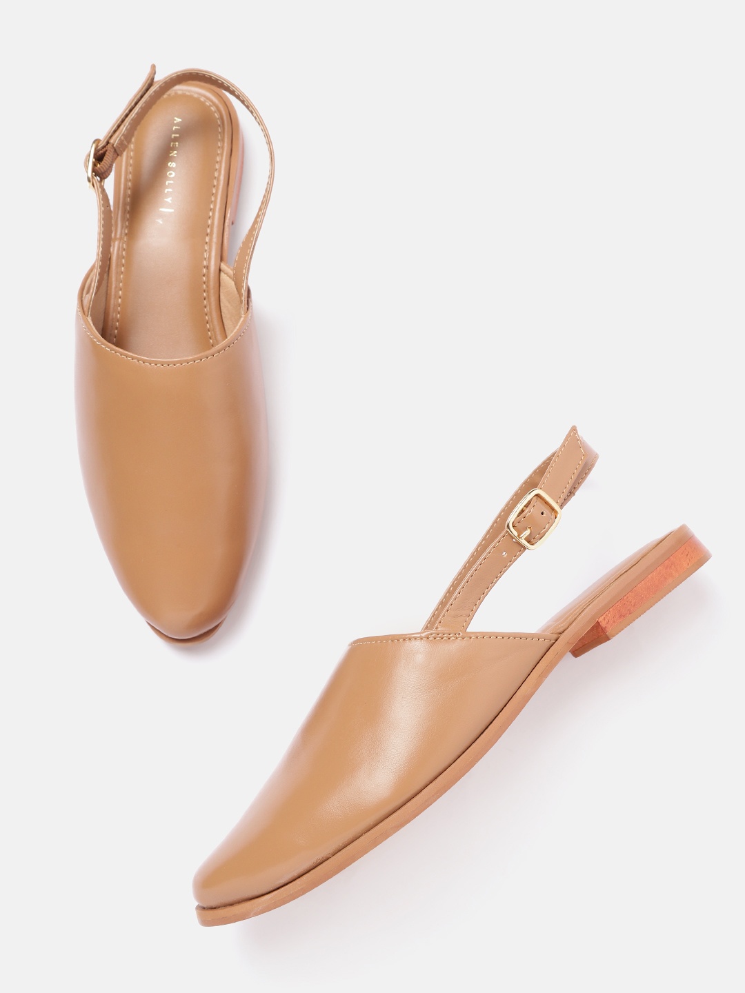 

Allen Solly Women Beige Solid Mules