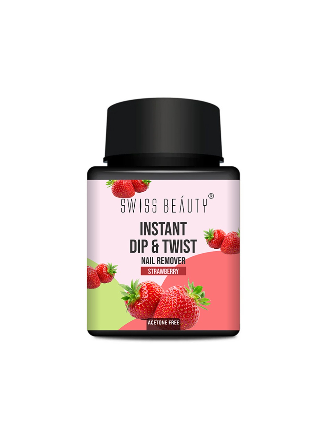 

SWISS BEAUTY Instant Dip & Twist Nail Polish Remover 80 ml - Strawberry Fresh, Pink