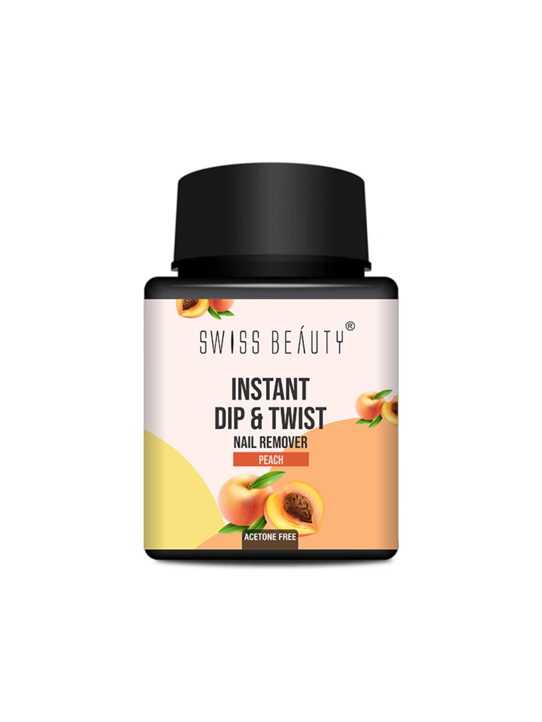

SWISS BEAUTY Instant Dip & Twist Nail Polish Remover 80 ml - Peach