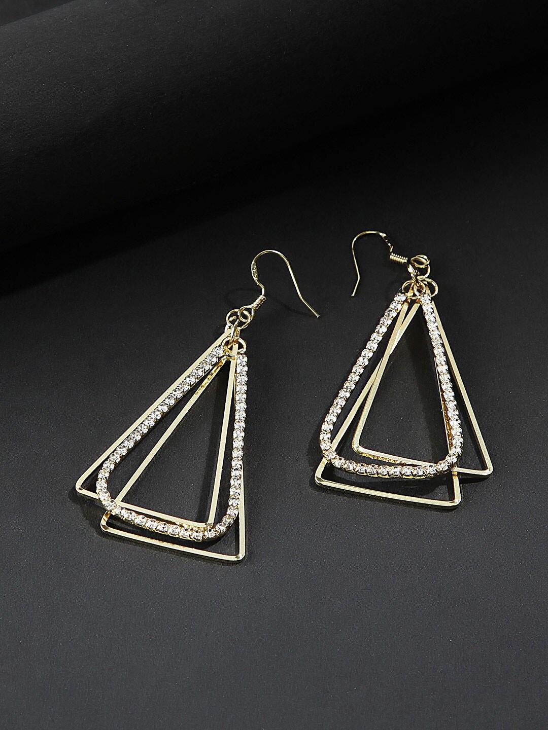 

Kazo Gold-Plated Triangular Drop Earrings