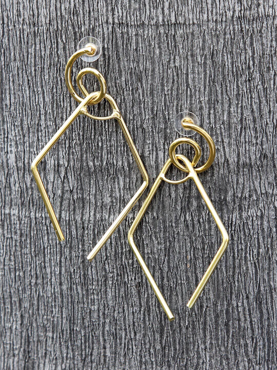 

Kazo Women Gold-Plated Contemporary Studs Earrings