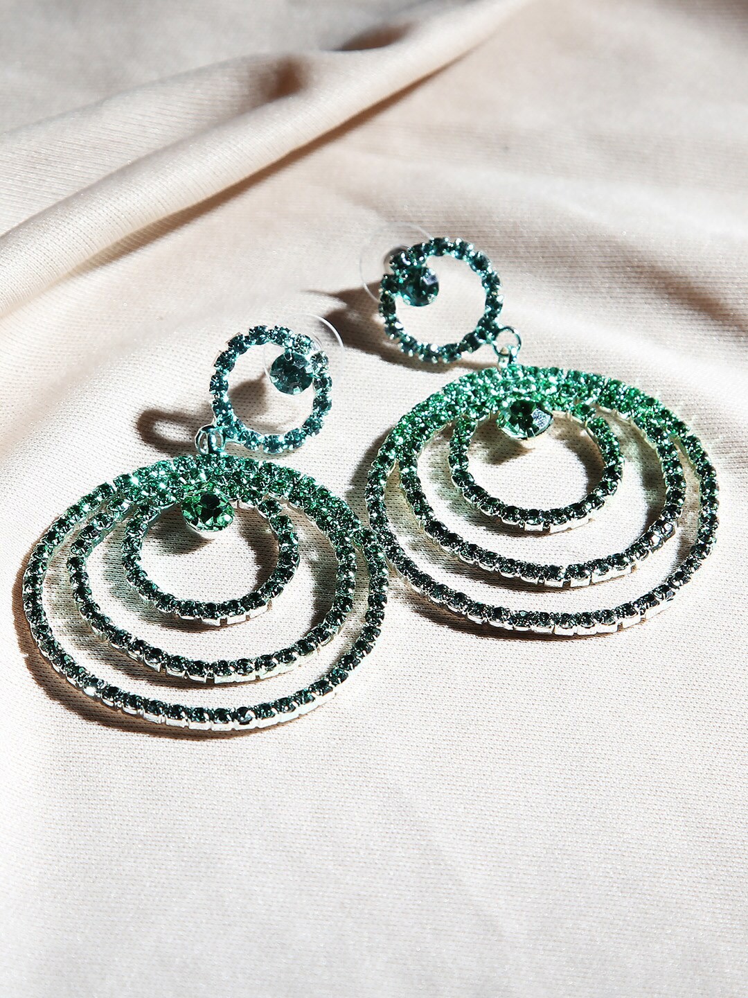 

Kazo Green Contemporary Drop Earrings