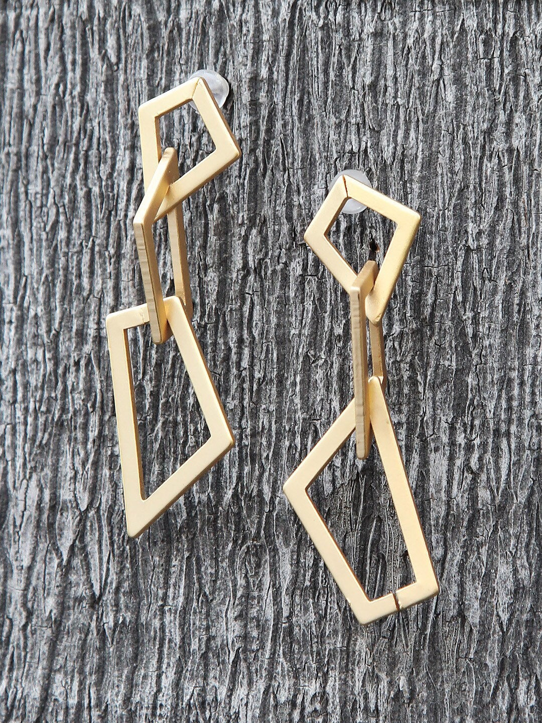 

Kazo Women Gold-Toned Geometric Drop Earrings