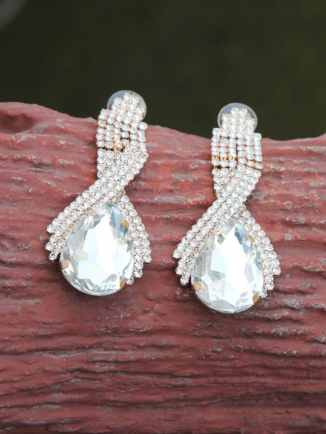 

Kazo Gold-Plated Contemporary Drop Earrings