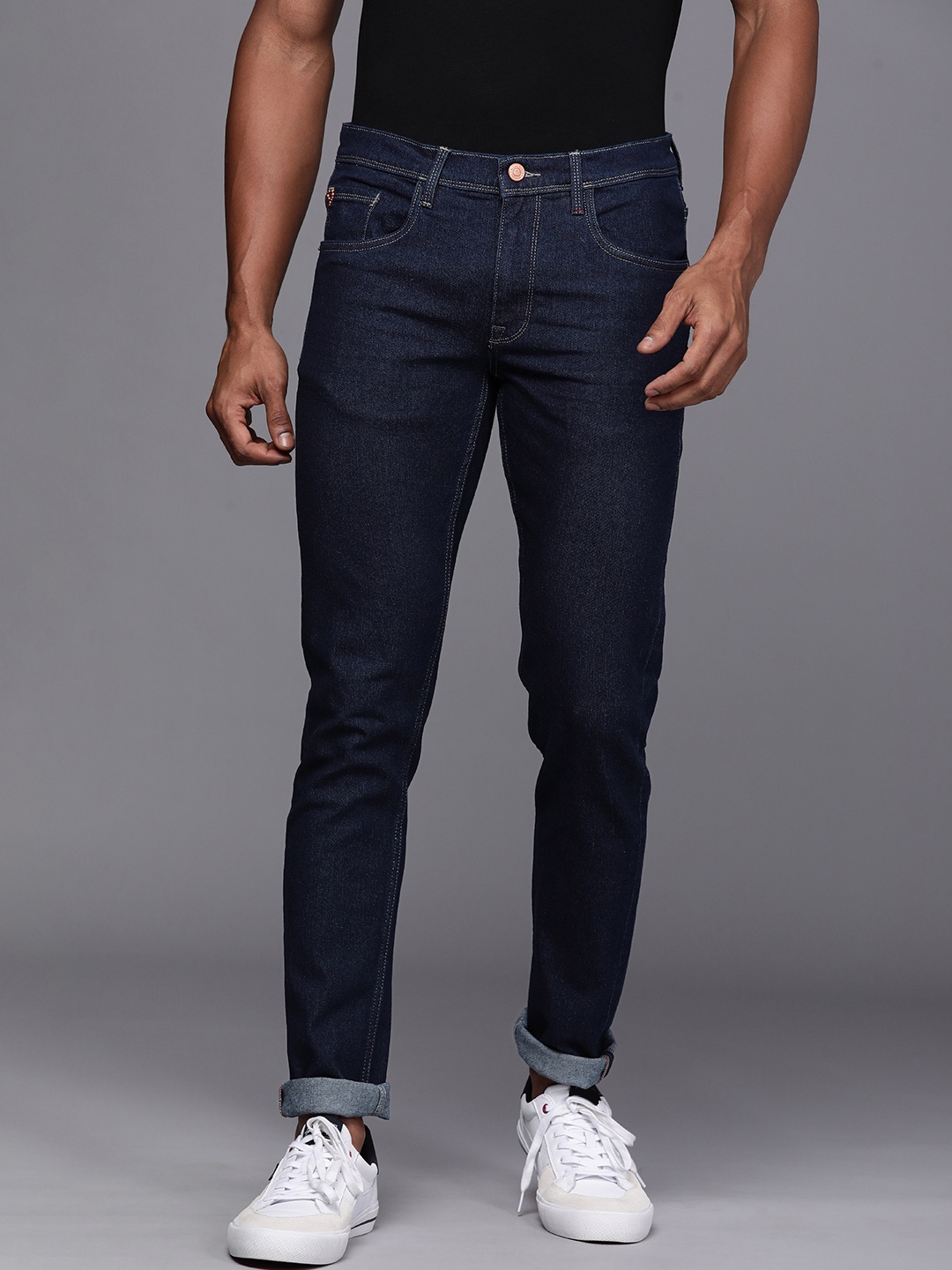 

Allen Solly Men Navy Blue Slim Fit Stretchable Casual Jeans