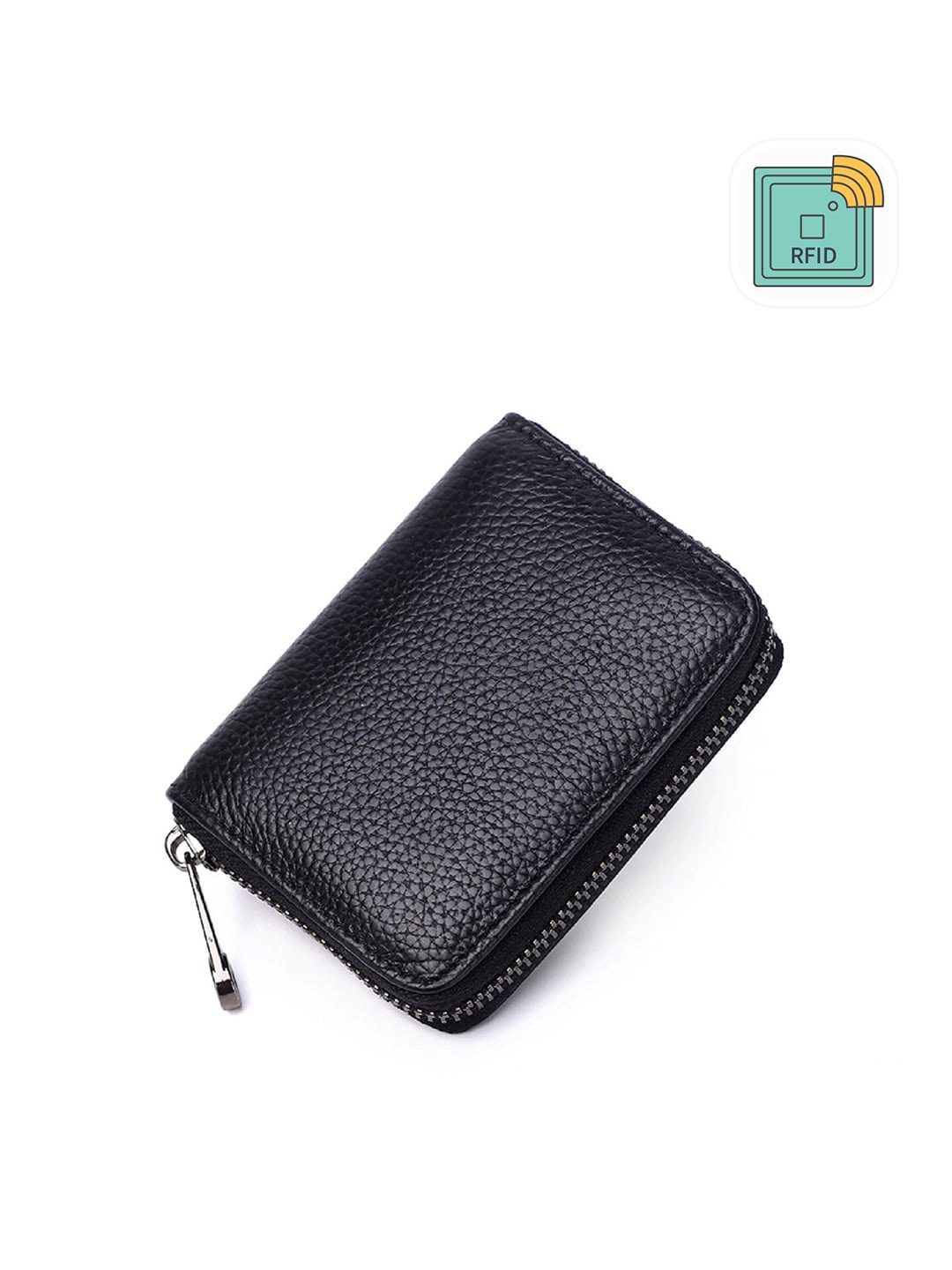 

VOGARD Black PU Leather Card Holder Wallet