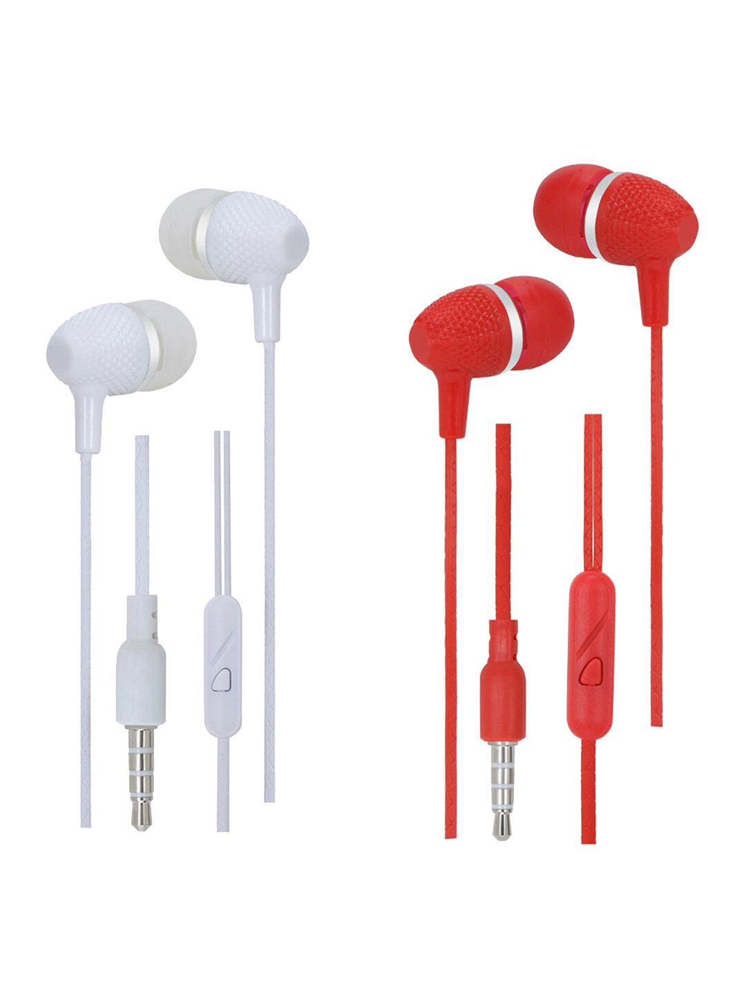 

SWAGME Set of 2 Boomdhoom IE009 in-Ear Wired Earphones, Red