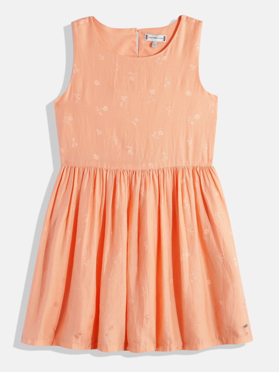 

Tommy Hilfiger Floral Fit & Flare Dress, Peach