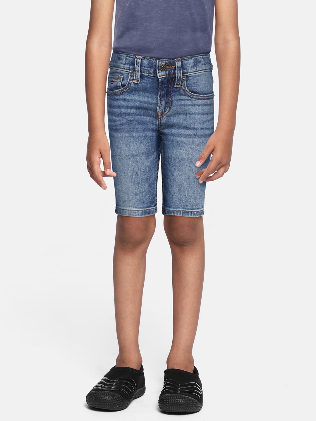 

Tommy Hilfiger Boys Blue Washed Denim Shorts