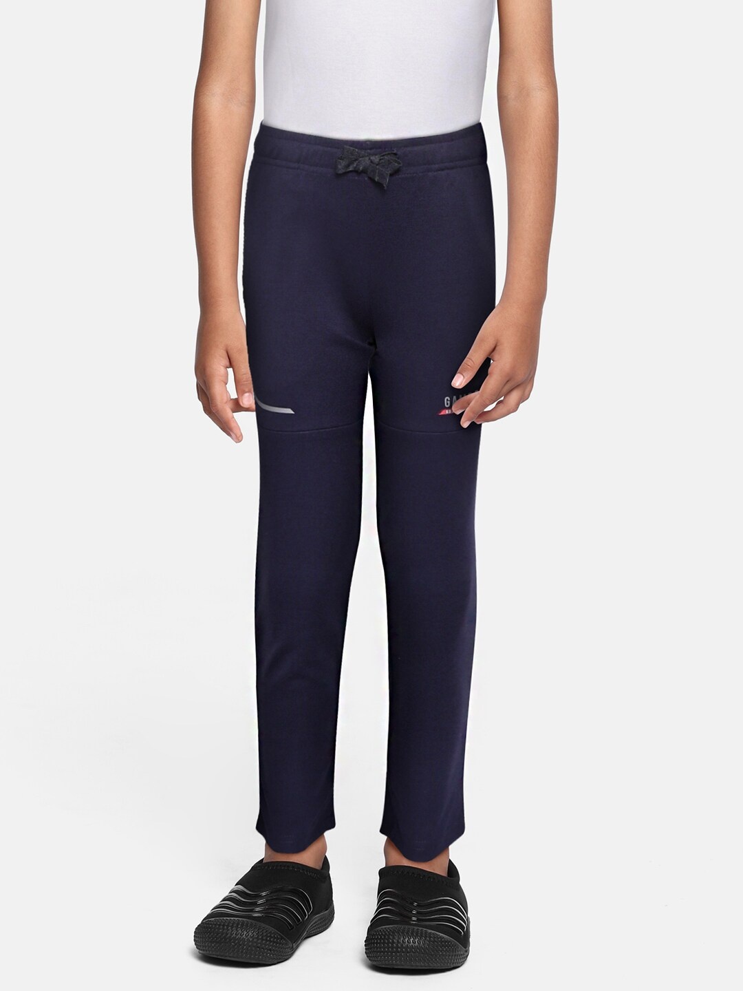 

Sweet Dreams Boys Blue & Grey Solid Track Pants, Navy blue