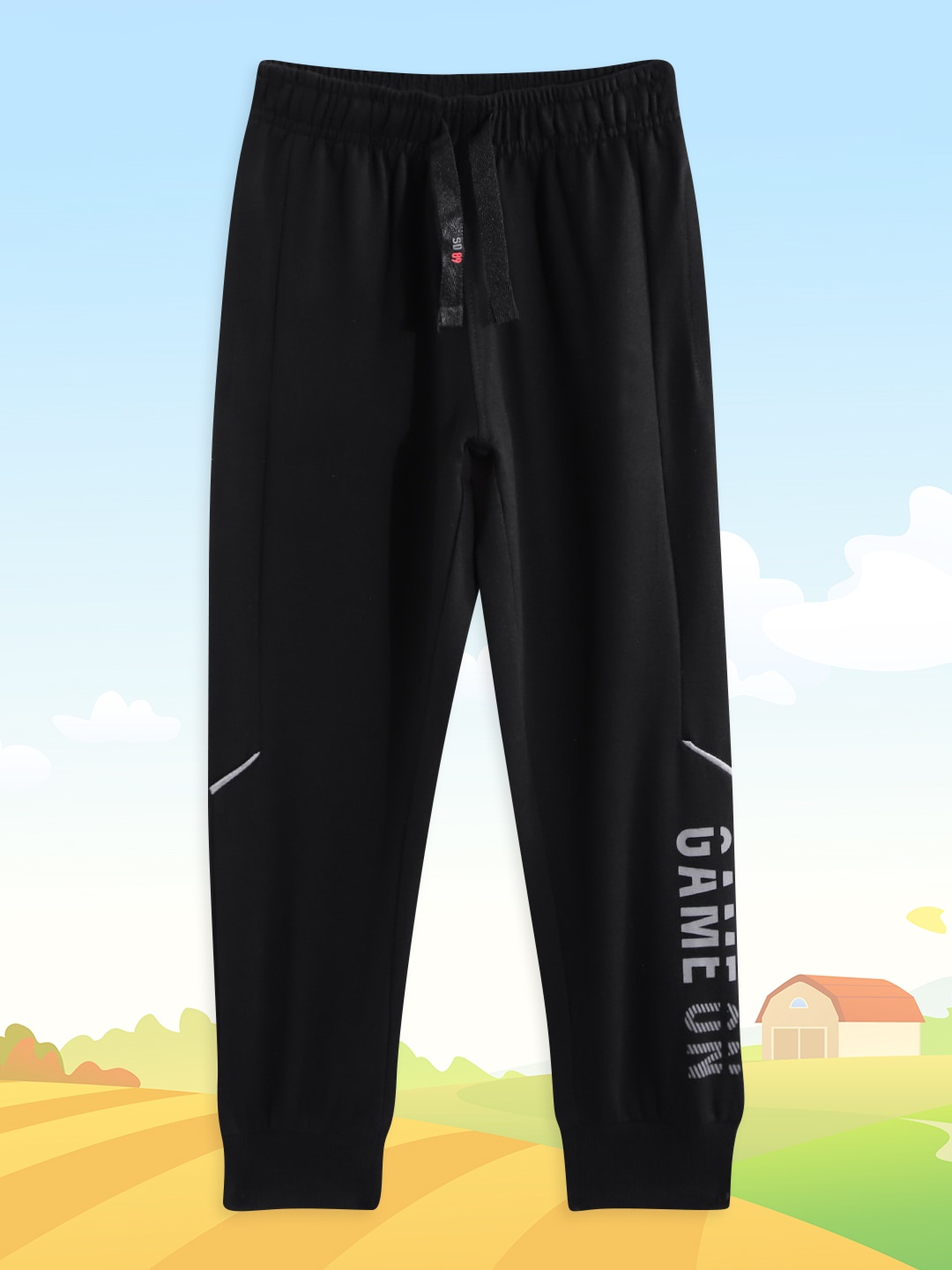 

Sweet Dreams Boys Black & Grey Typography Print Joggers