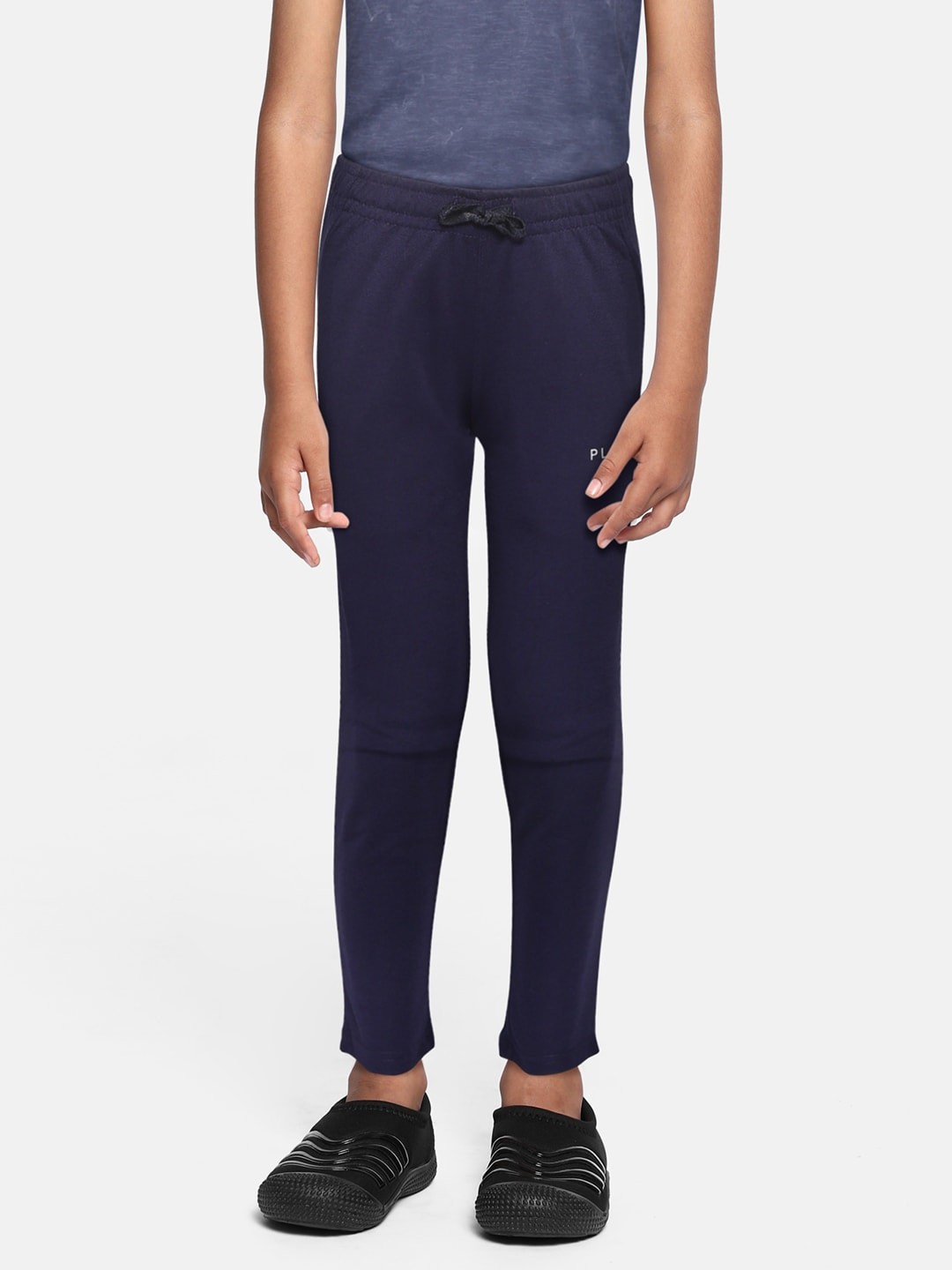 

Sweet Dreams Boys Navy Blue & grey Solid Trackpants
