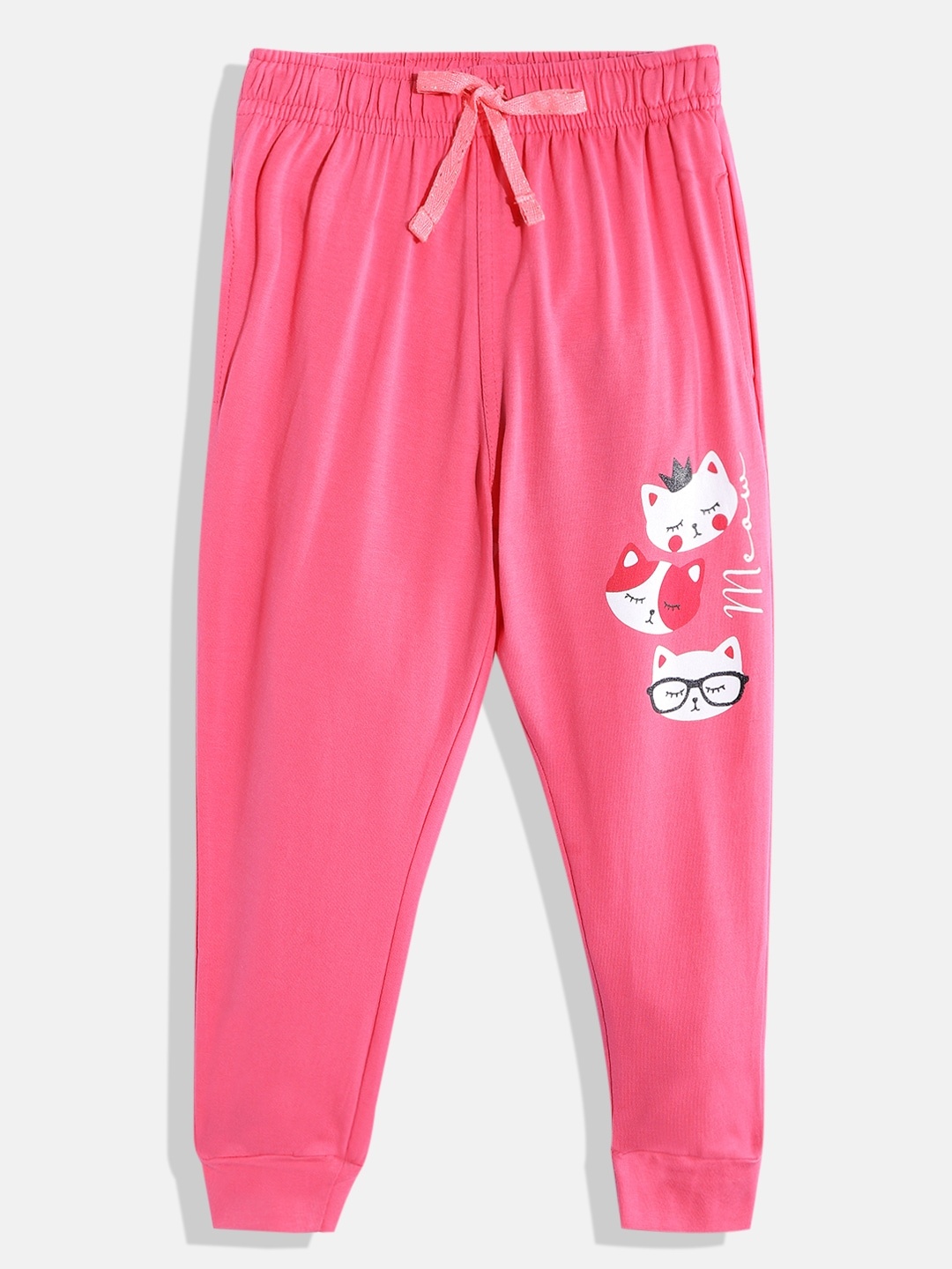 

Sweet Dreams Girls Pink Solid Joggers