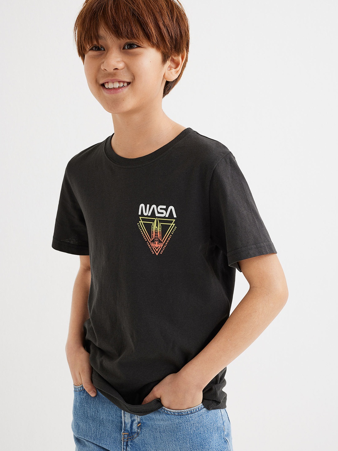 

H&M Boys Printed T-shirt, Black