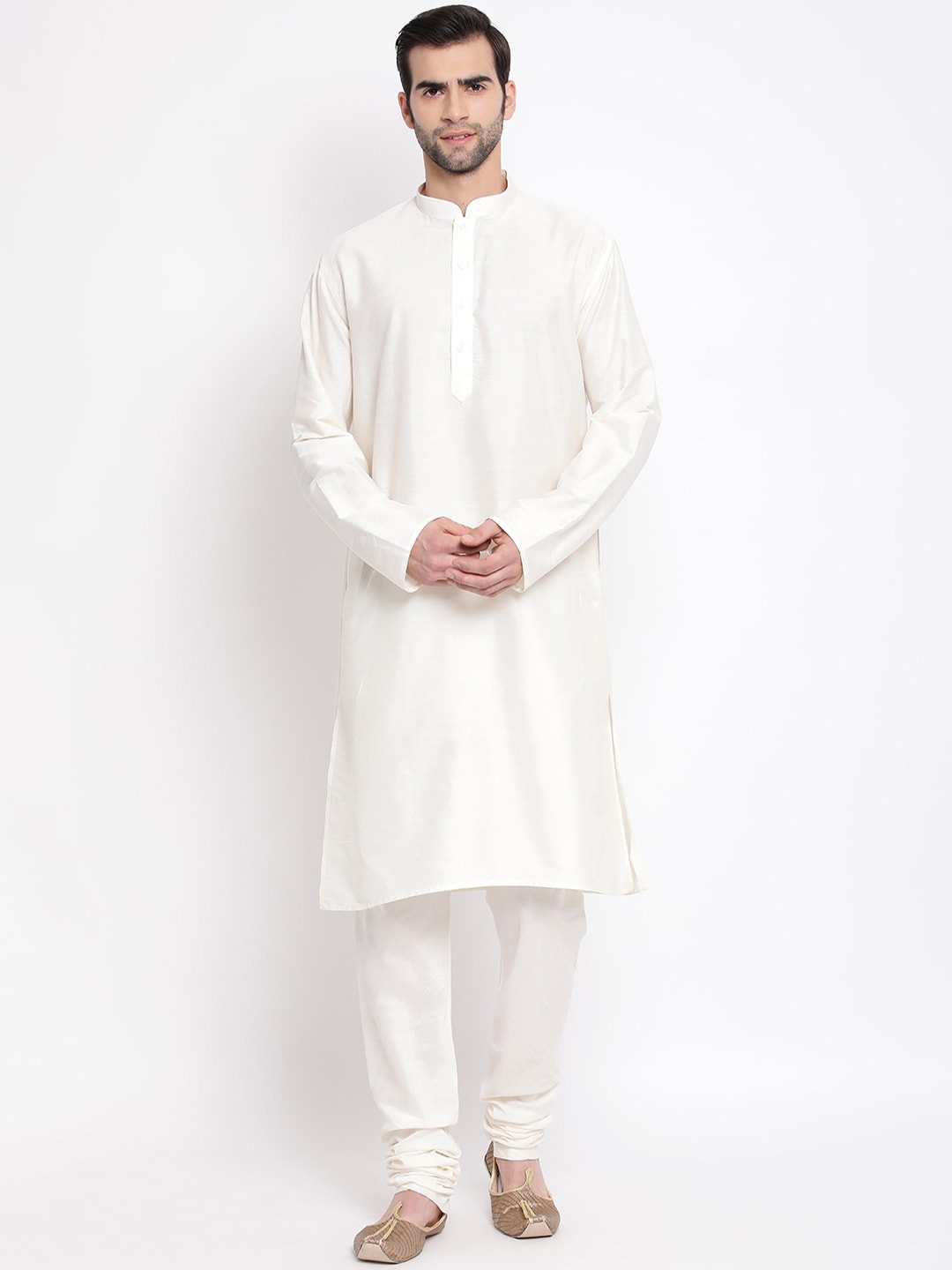 

VASTRAMAY Men Off White Kurta with Pyjamas