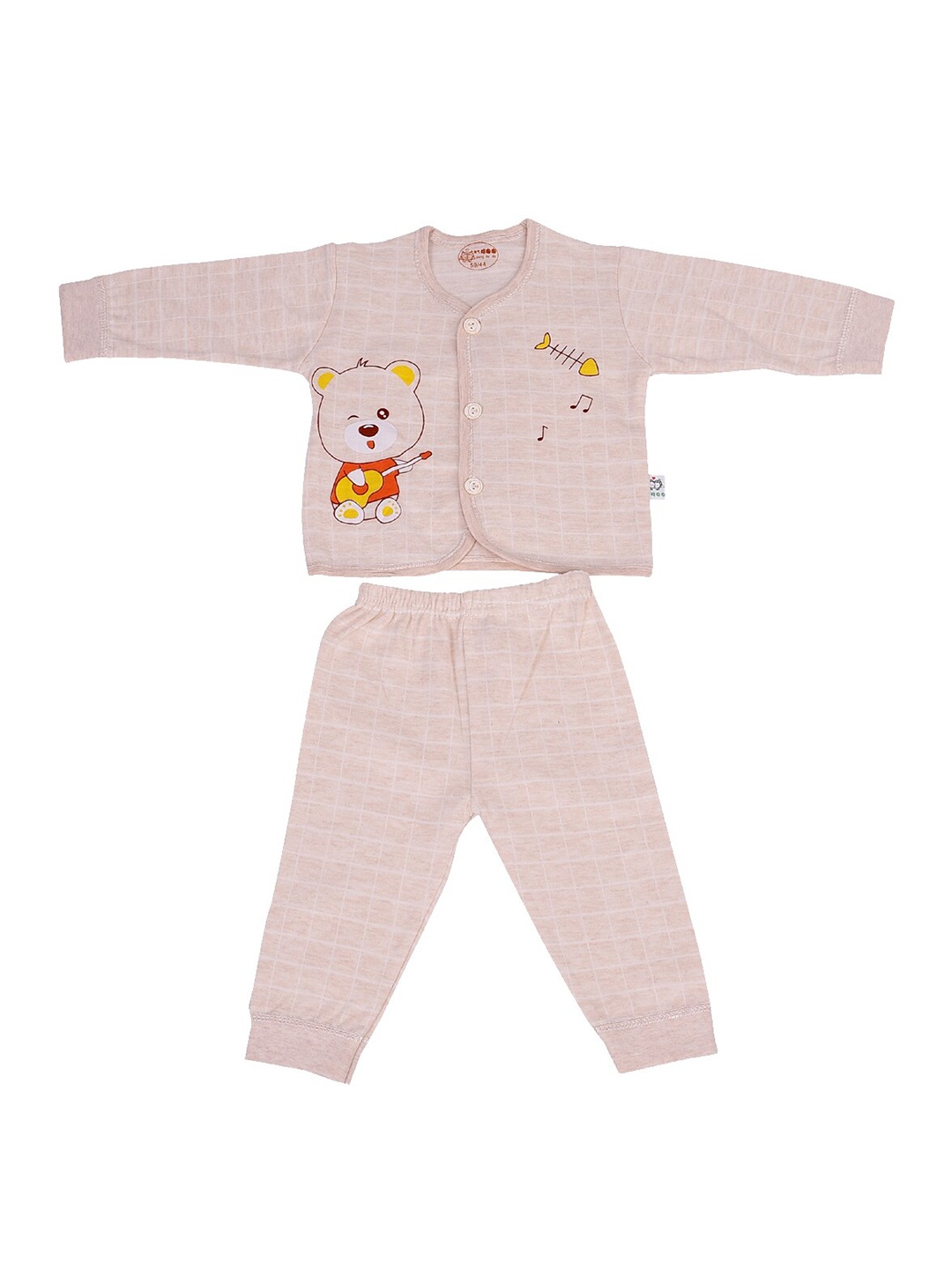 

Moms Home Unisex Baby Peach Cotton Suit Set, 3-6 Months