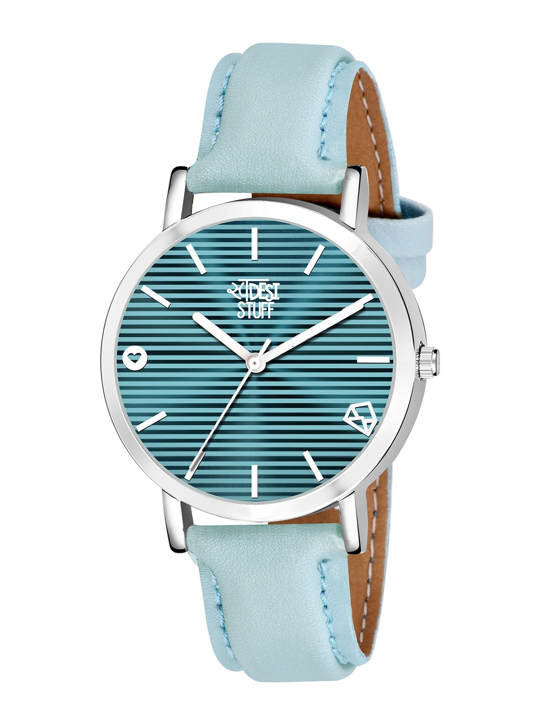 

SWADESI STUFF Women White Printed Dial & Leather Straps Analogue Watch SONOTA MAIL