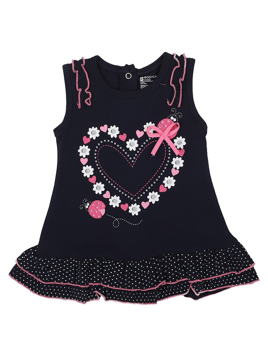 

Bodycare Blue Floral A-Line Dress