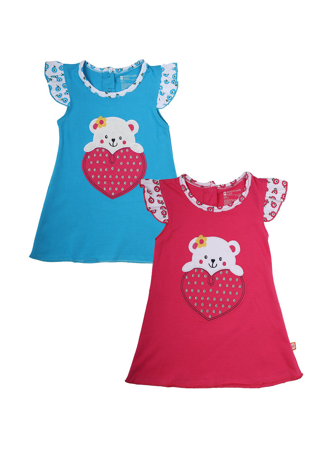 

Bodycare Girls Set of 2 Red & Blue A-Line Dress
