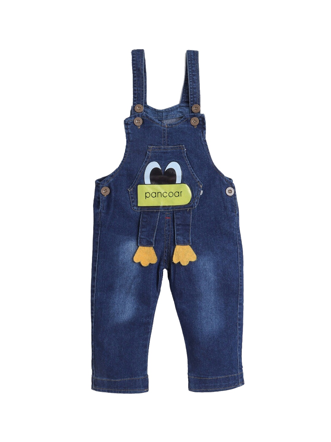 

Hopscotch Boys Blue Solid Dungarees