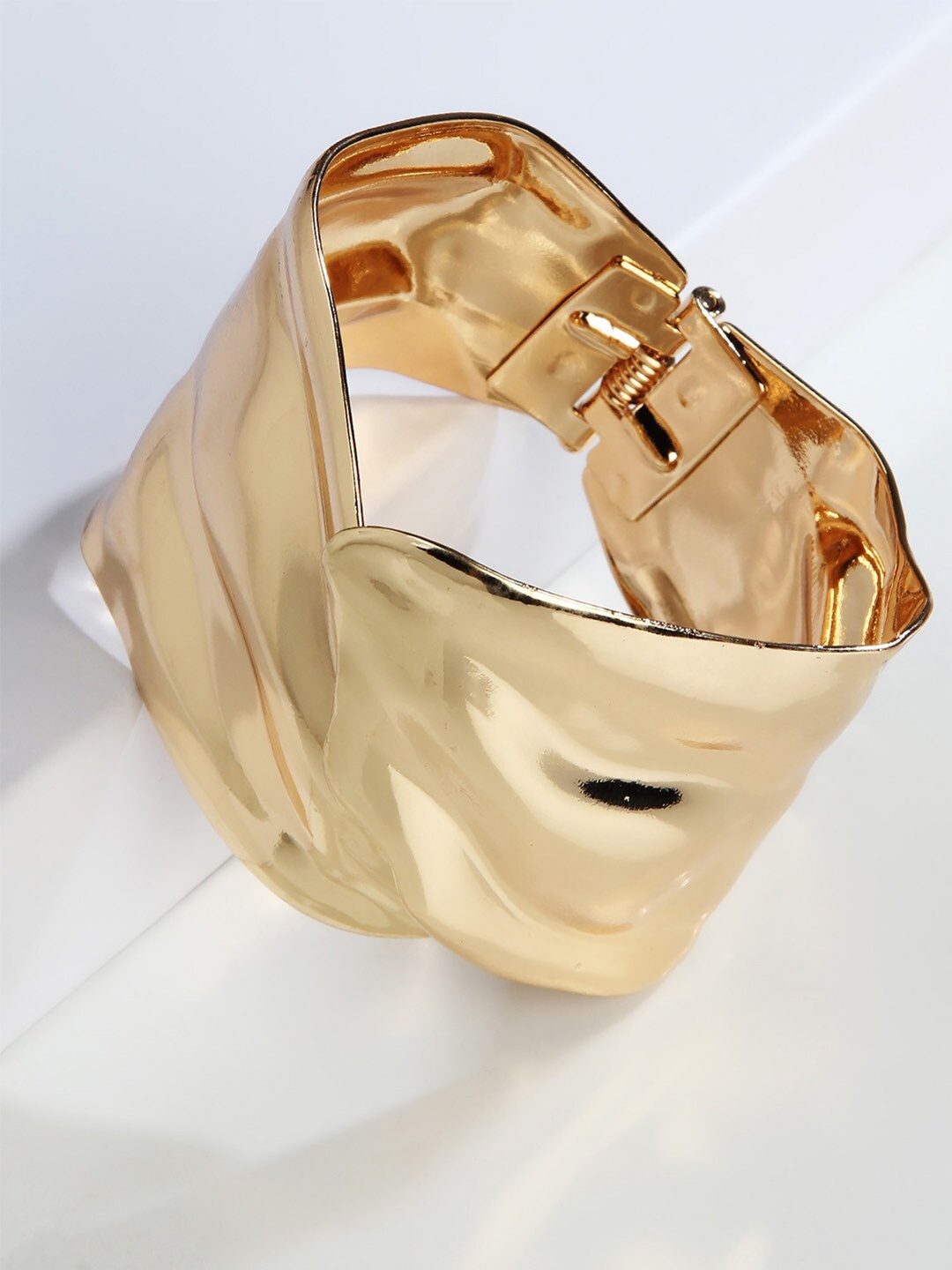 

Kazo Women Gold-Toned Chunky Cuff Bracelet