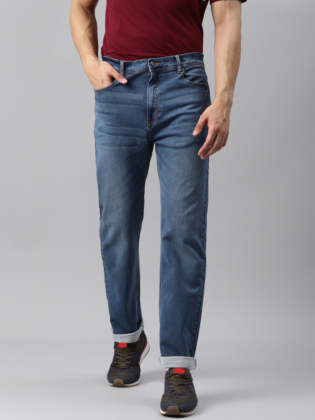 

Marks & Spencer Men Blue Light Fade Stretchable Jeans