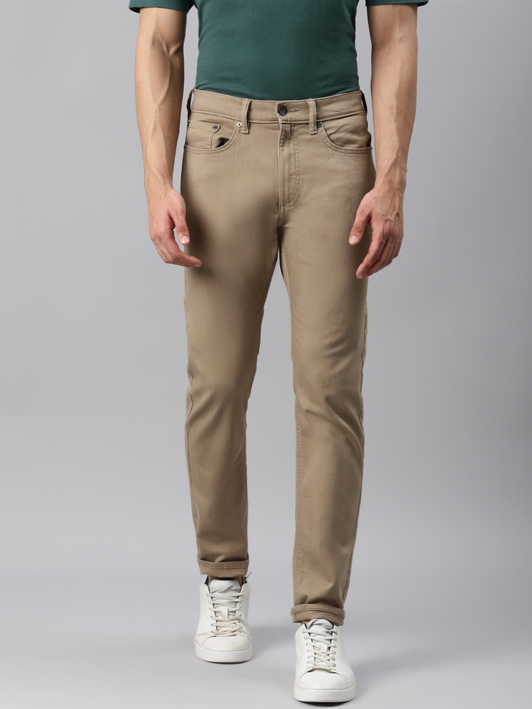 

Marks & Spencer Men Beige Slim Fit Jeans