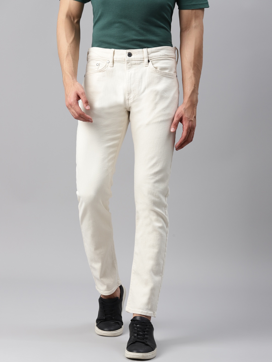 

Marks & Spencer Men White Stretchable Jeans