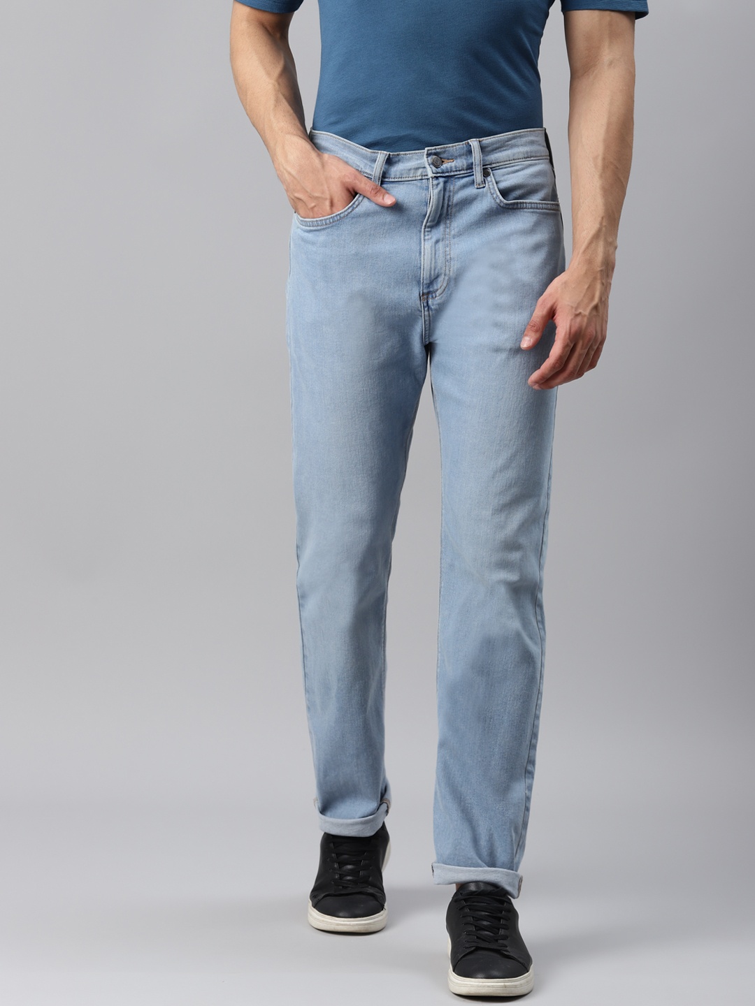 

Marks & Spencer Men Blue Light Fade Stretchable Jeans