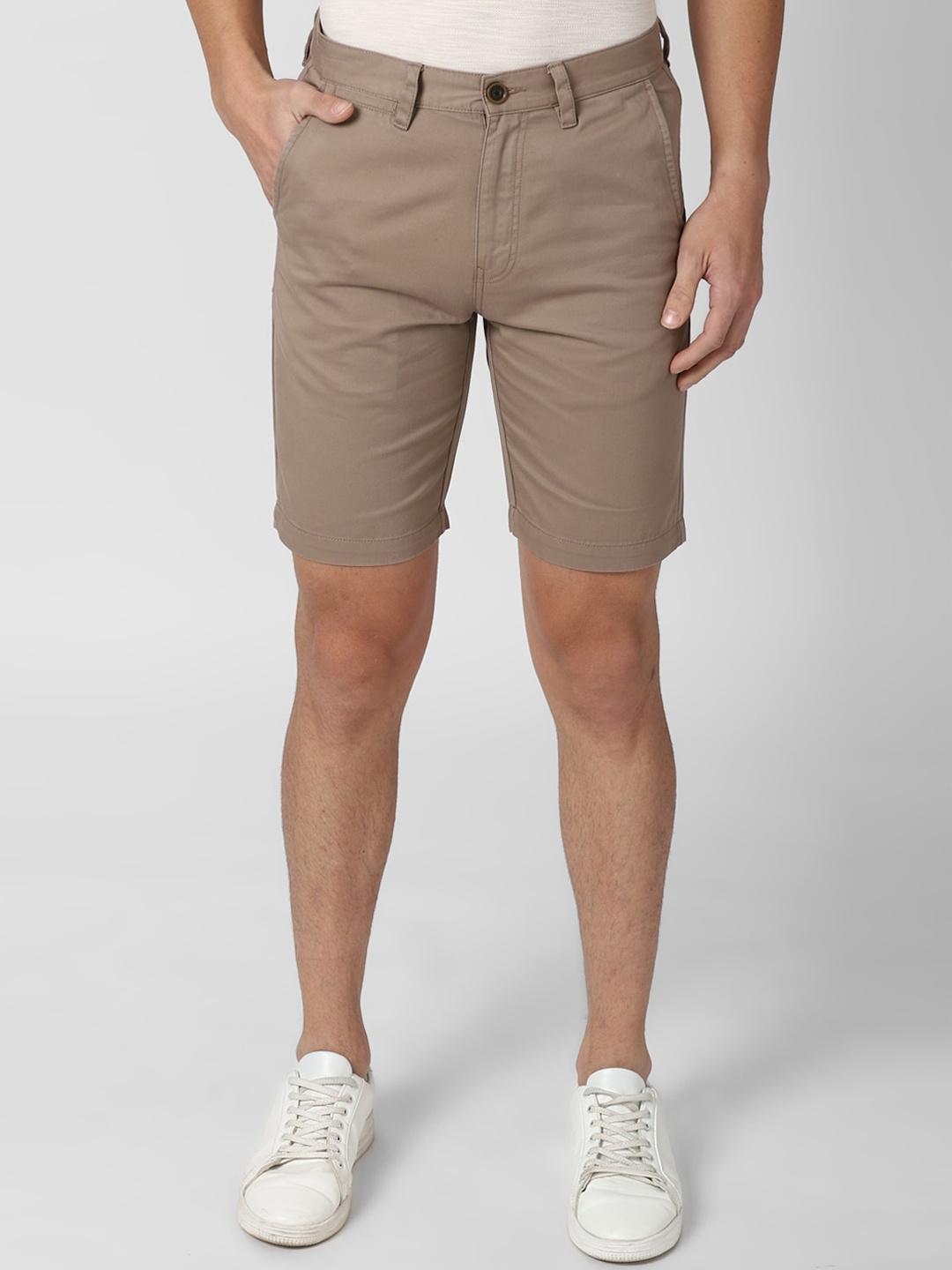 

Peter England Men Brown Casuals Shorts