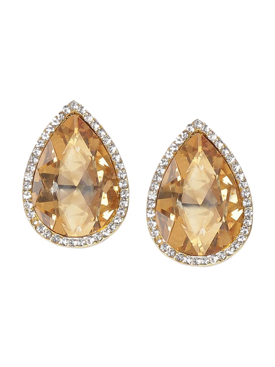 

Mali Fionna Gold-Toned Contemporary Studs Earrings