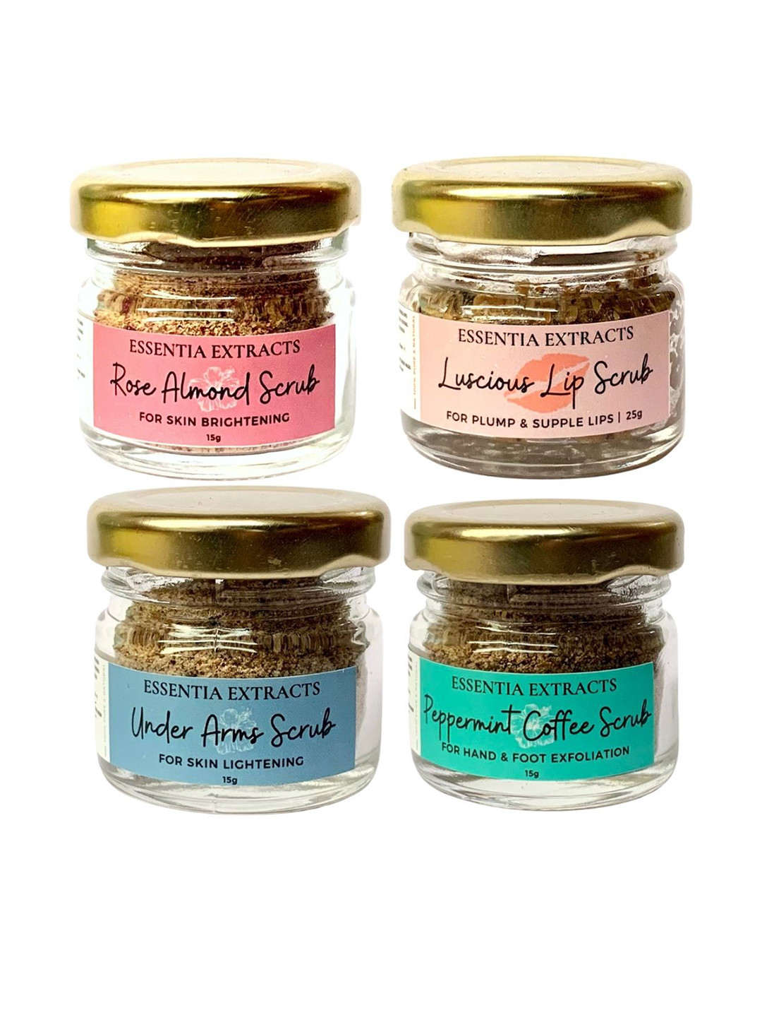 

ESSENTIA EXTRACTS Set of 4 Face & Body Scrub, Pink
