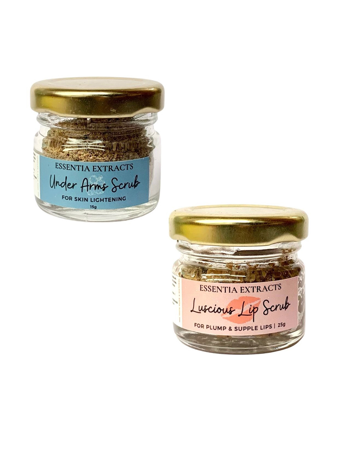 

ESSENTIA EXTRACTS Set of Under Arms Scrub & Luscious Lip Scrub, Blue