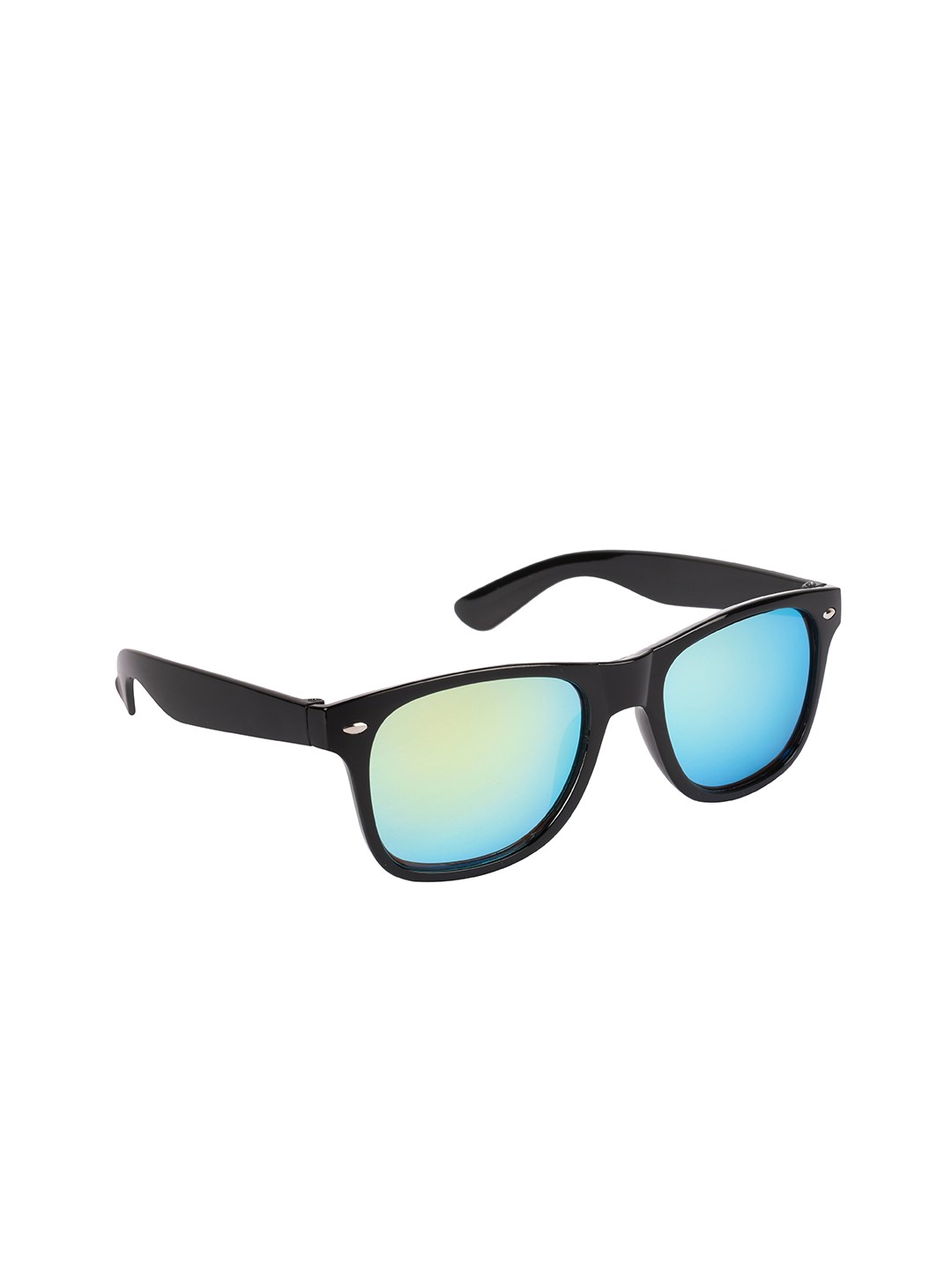 

Voyage Unisex Yellow Lens & Black Wayfarer Sunglasses with UV Protected Lens