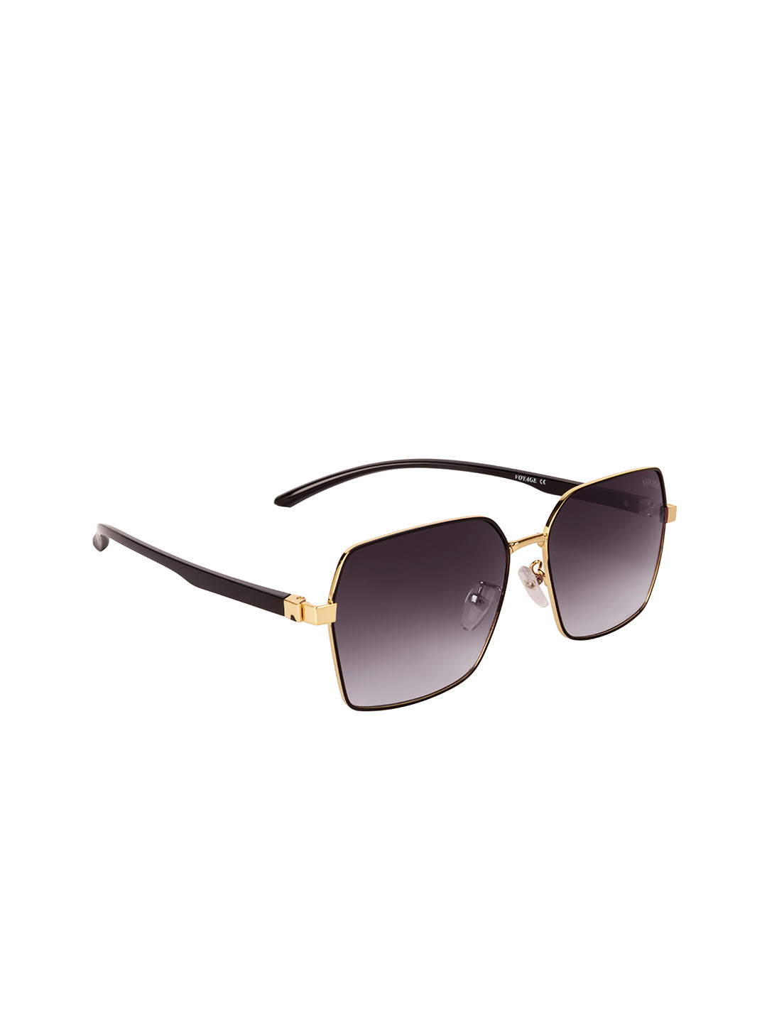 

Voyage Purple Lens & Gold-Toned Square Sunglasses with UV Protected Lens