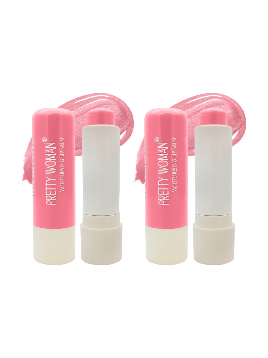 

Pretty Woman Set of 2 Moisturizing Lip Balm - Rose, Pink