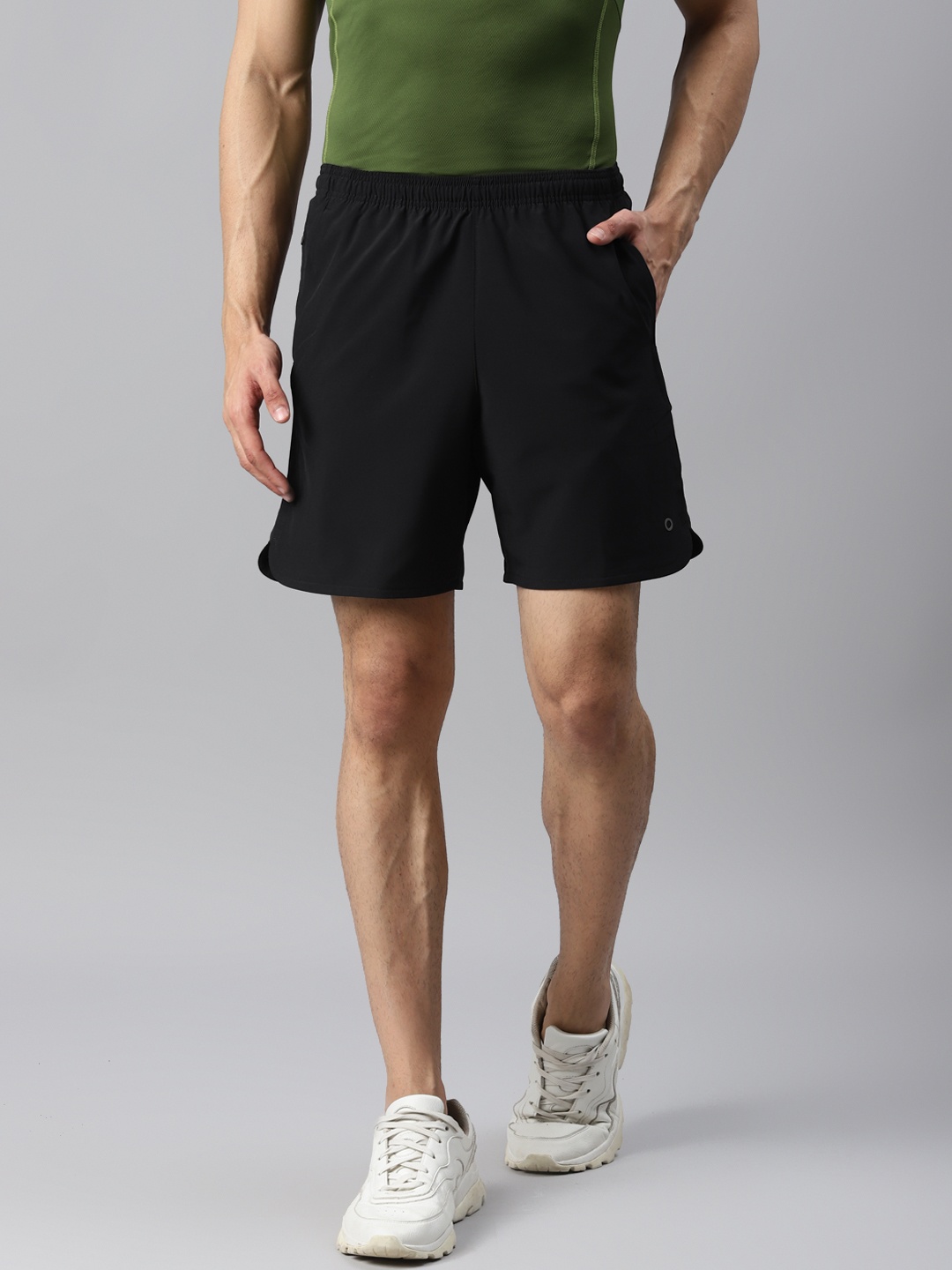 

Marks & Spencer Men Black Solid Shorts